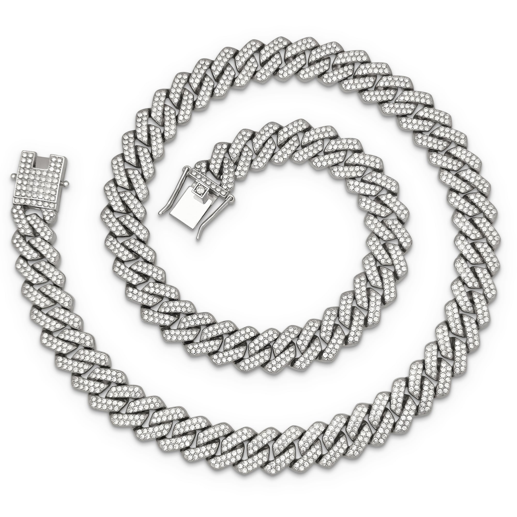 ICEDATA Mens Cuban Link Chain 13MM Width Cuban Chain